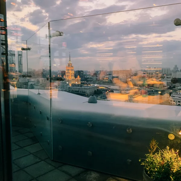 Ресторан Москвы с панорамным видом на город