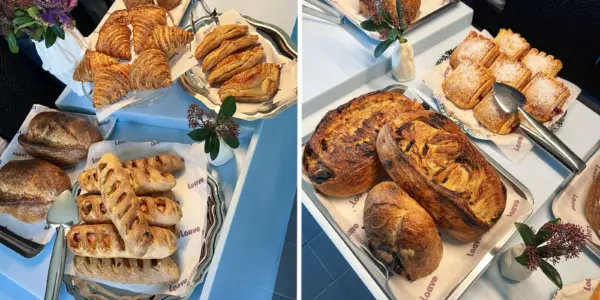 Витрина с выпечкой и хлебом